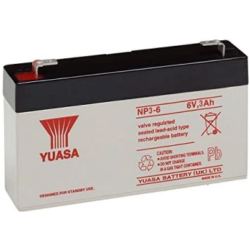 Akumulators YUASA NP3-6, 6V 3Ah