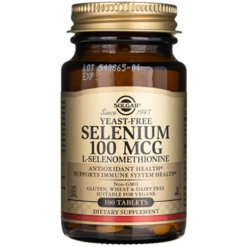 Solgar Selenium bez rauga 100 mcg - 100 tabletes