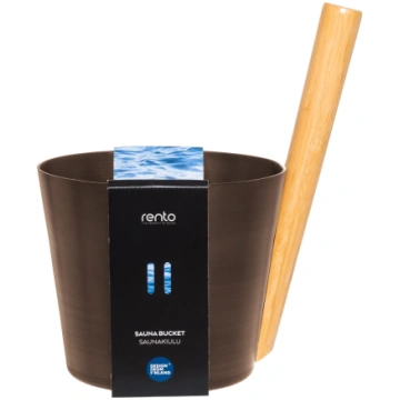 Sauna Bucket RENTO BROWN 5L Home4You