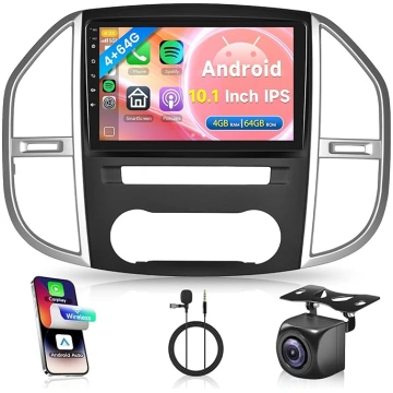 4G + 64G bezvadu Carplay Android auto radio 2 DIN 