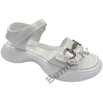 Clibee baltas sandales ar mirdzumu 33-37 cm 36
