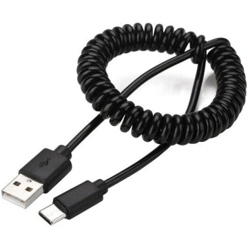 Kabelis Gembird USB Male - USB Type C Male Coiled 