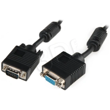 Equip VGA HD15m/HD15f with ferrite core 1.8m cable
