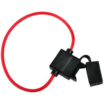 Drošinātāju ligzda, 20 mm, ar 1,5 mm vadu. Oem