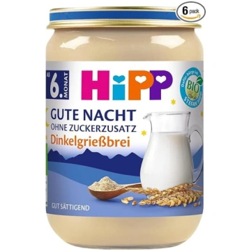 Hipp Piena putras glāzē - Labas nakts - bez pievie