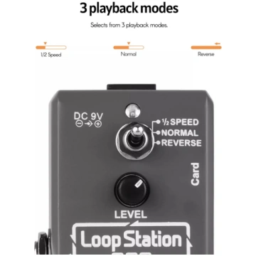 Ammoon Loop Station Mini Guitar Looper Effect Peda