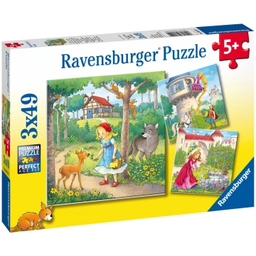 Puzle 3in1 Ravensburger Little Red Riding Hood & t