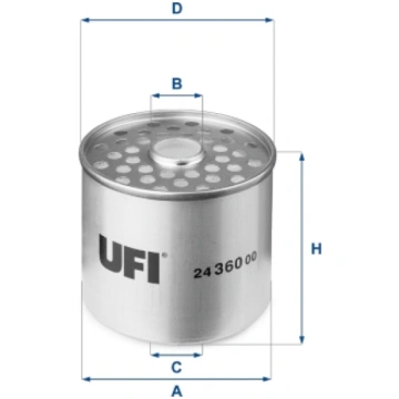 Degvielas filtrs UFI 24.360.00
