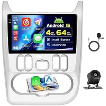 4+64G Android auto radio ar ekrānu priekš Renault 