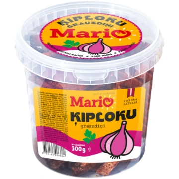 Grauzdiņi MARIO, ar ķiploku garšu, 300g - 450-2322