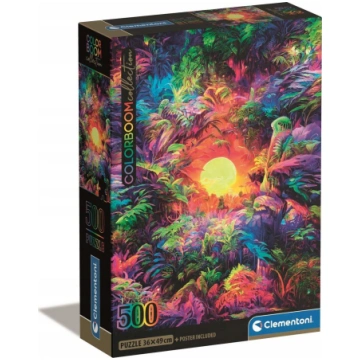Clementoni Puzzle 500 Compact Psychedelic Jungle S
