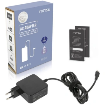Portatīvā datora lādētājs Mitsu USB-C 45 W Type C,