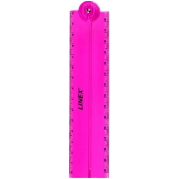 Lineāls LINEX Folden 15/30 cm, rozā 200-13680