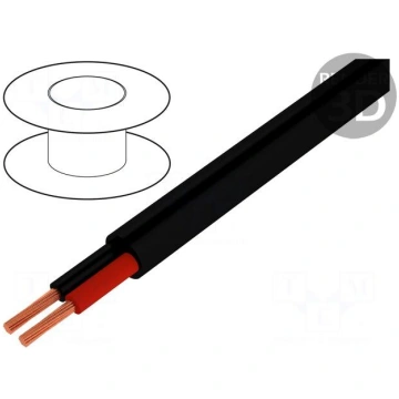 Wire: loudspeaker cable | 2x4mm2 | stranded | Cu |