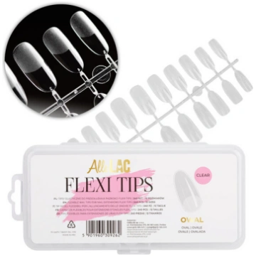 AlleLac Flexi Tips ovālas formas nagu pieaudzēšana