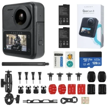 Kandao QooCam 3 CMOS 360 Degree Camera Motorcycle