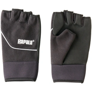 Cimdi Rapala Soft Shell Cut Finger (melni)