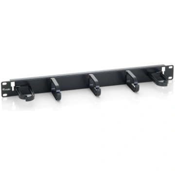 Equip 19" Rack Mount Cable Management Panel, Black