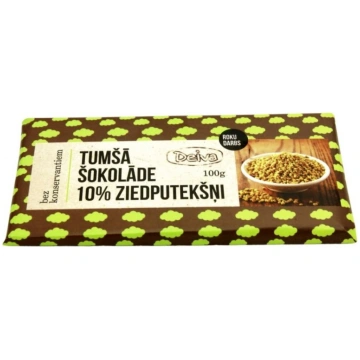 Šokolāde tumšā 10% ziedputekšņi, 100g Deiva