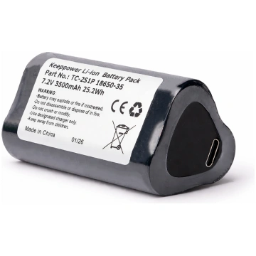 Keeppower 2S1P 18650 akumulatoru bloks 7,2V 3500mA