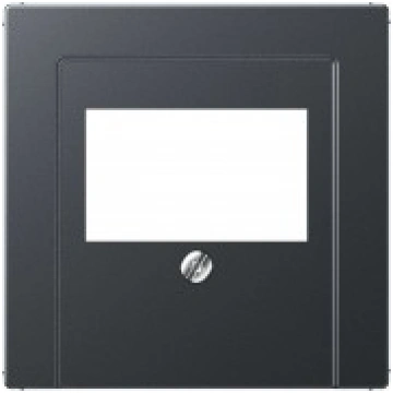 Nosegplāksne Audio/USB ligzdai, matēts antracīts, 