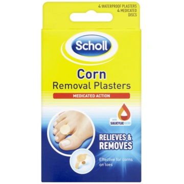 SCHOLL, varžacs noņemšanas plāksteri kāju pirkstie