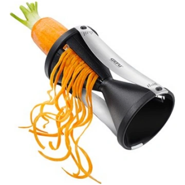 GEFU Spirelli slicer Manual Black, Silver Plastic,