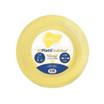 25 Piatti Frutta e Dessert Riutilizzabili Linea Pa