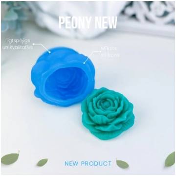 SILIKONA LIEŠANAS FORMA | PEONIJA NEW
