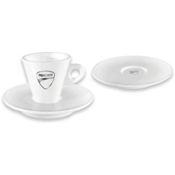 Set of 6 Small DUCATI Coffee/Espresso Cups, Cup+pl