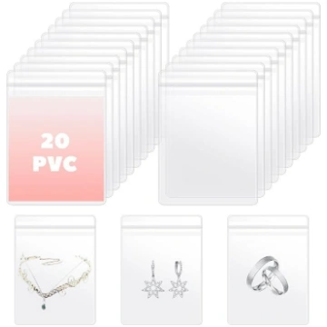 Ouligay 20 mazo caurspīdīgo PVC plastmasas maisiņu
