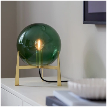 PR Home Milla galda lampa augstums 28 cm zelta/zaļ