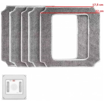 Spare square microfiber cloth for window cleaning 