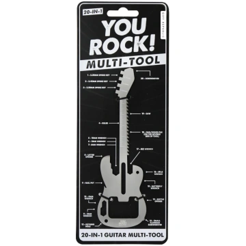 You Rock! Multi Tool - 20-in-1 Guitar Gadget Gift 