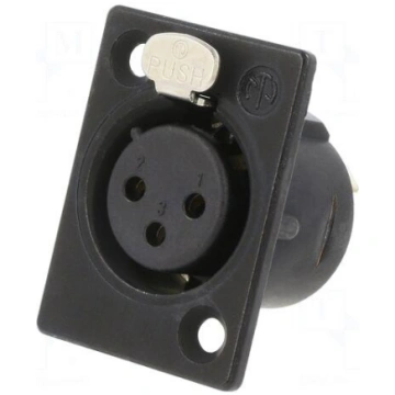Connector: XLR | socket | female | PIN: 3 | straig