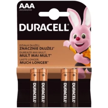Baterijas DURACELL Basic AAA, LR03, 4gb DUR-AAA-4
