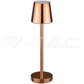 3W(70Lm) LED galda lampa, V-TAC, IP20, zelta, DC:5