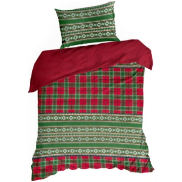Ziemassvētku gultas veļas komplekts Aurora, sarkan