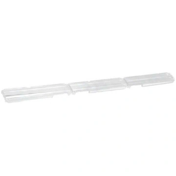 LED lens; rectangular; plexiglass PMMA; transparen