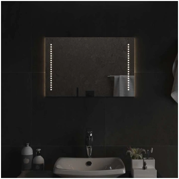 Vannasistabas spogulis ar led, 60x40 cm