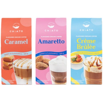 Maltās kafijas komplekts CHiATO Amaretto & Caramel