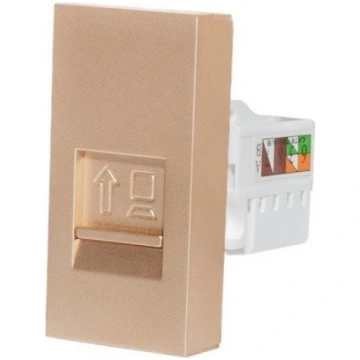 Livolo RJ45 pieslēguma modulis, zelta WK-1-63