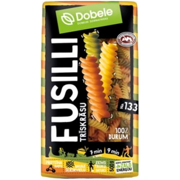 Makaroni trīskr.Durum Fusilli Dobele 500g