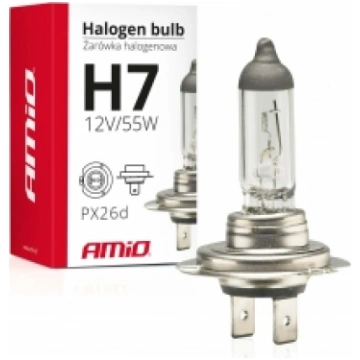 Halogēna auto lampa H7 12V 55W UV filter (E4) AMIO