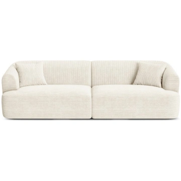 Bēšs velveta dīvāns 255 cm Campi – Cosmopolitan De