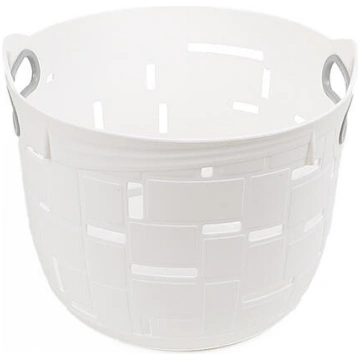 BESK Groziņš plastmasas City 22x22x18cm, balts (47