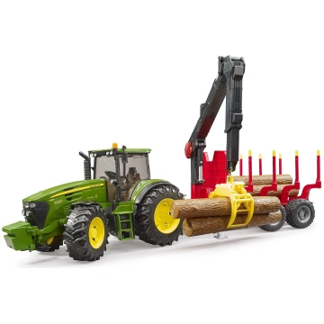 Rotaļlieta BRUDER, traktors John Deere 7930 ar mež