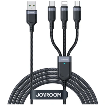 Joyroom Laida S-A18 3in1 3.5A USB-A - Lightning+US