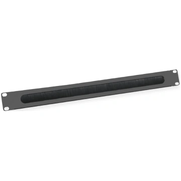 Value 19" Cable Entry, with brush, 1U, black | 26.