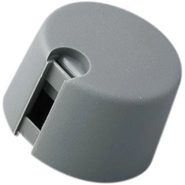 Knob; with pointer; plastic; Øshaft: 6.35mm; Ø24x1
